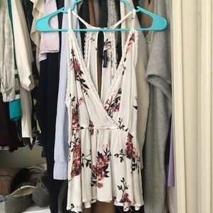 Kendall and Kylie floral top